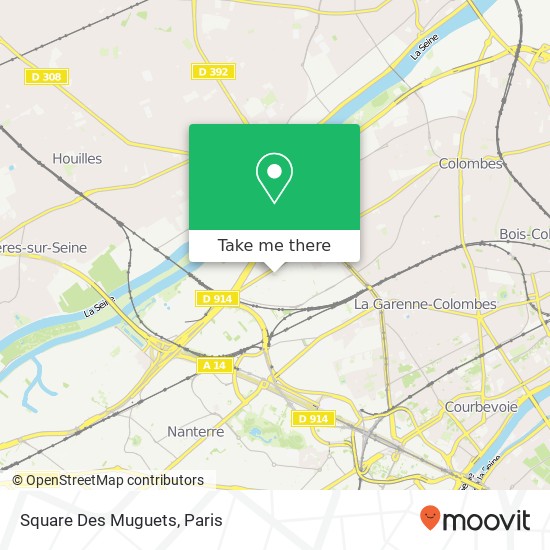 Mapa Square Des Muguets