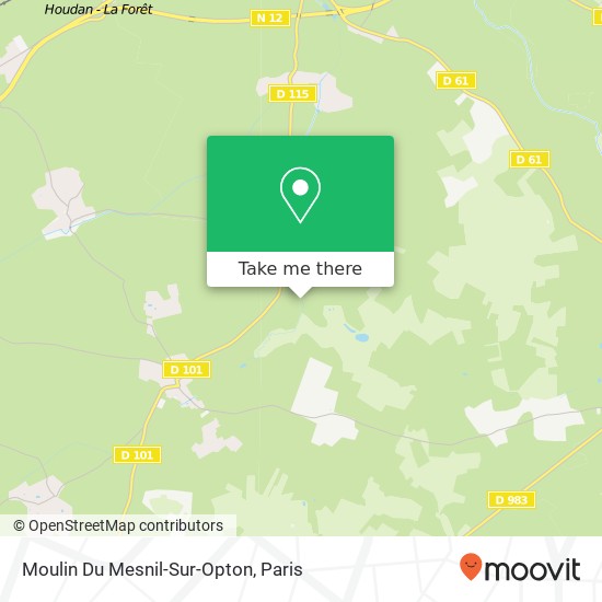 Mapa Moulin Du Mesnil-Sur-Opton