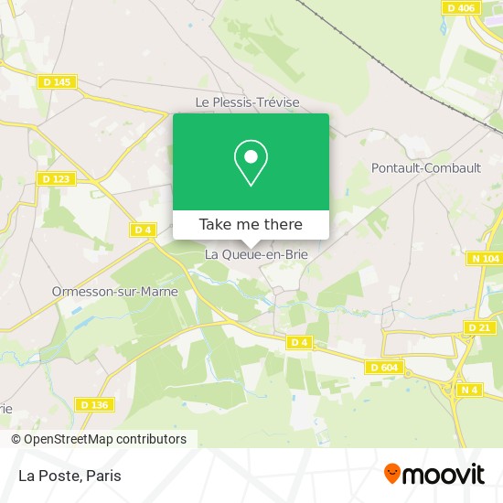 La Poste map