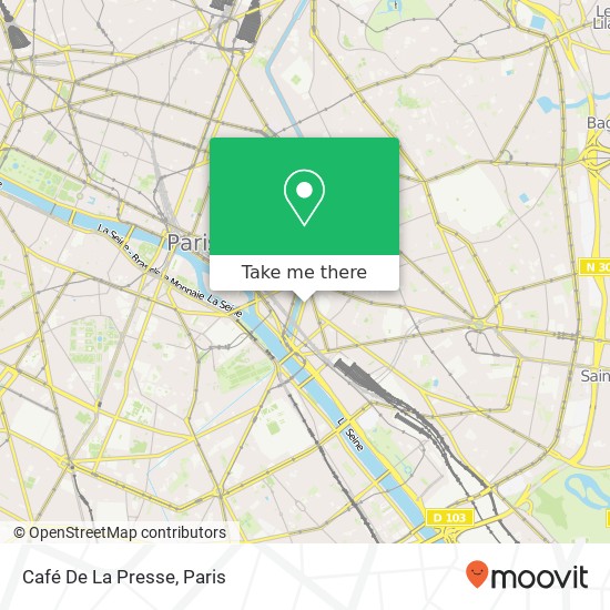 Mapa Café De La Presse