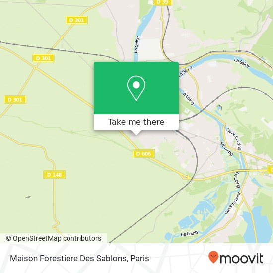 Mapa Maison Forestiere Des Sablons