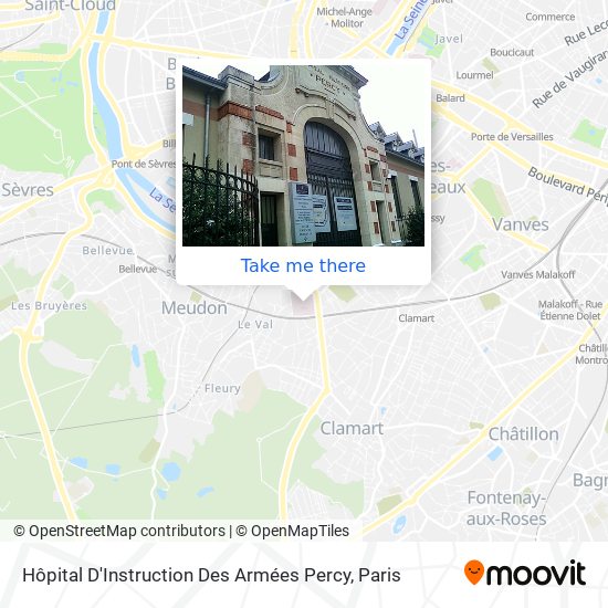 Hôpital D'Instruction Des Armées Percy map