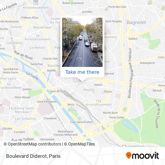 Boulevard Diderot map