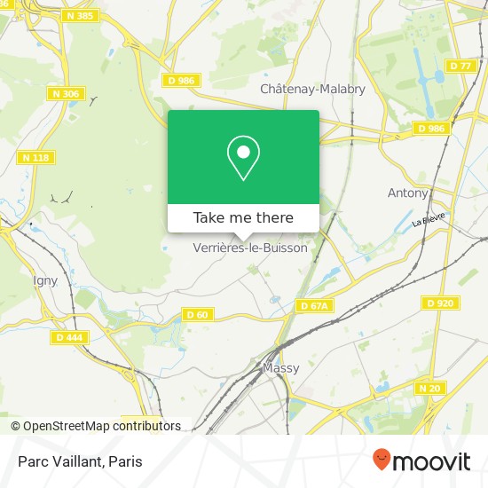Mapa Parc Vaillant