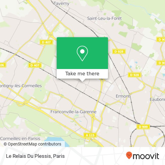 Le Relais Du Plessis map