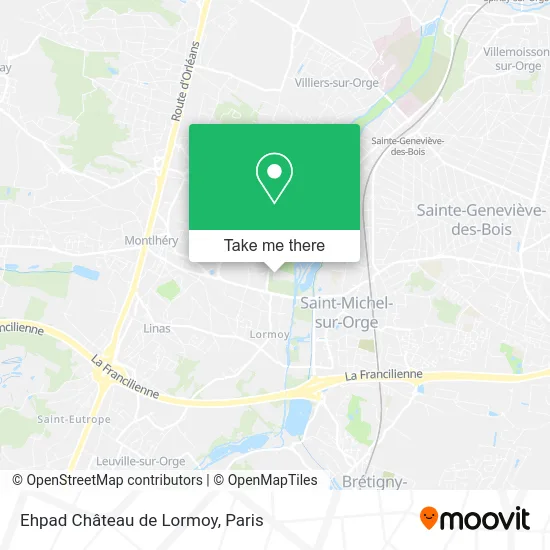 Ehpad Château de Lormoy map
