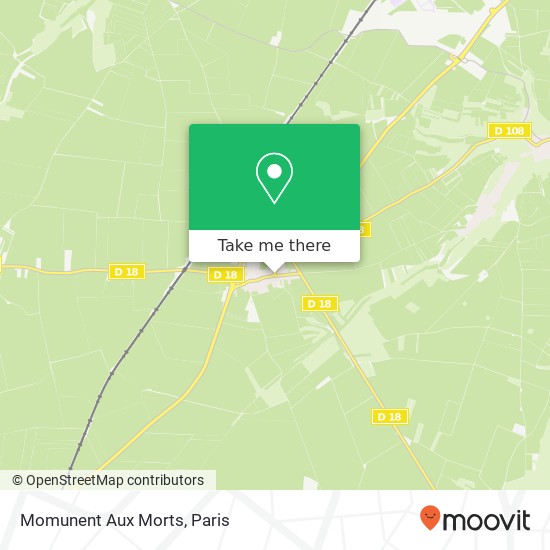 Mapa Momunent Aux Morts