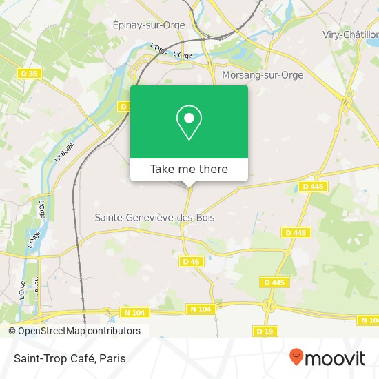 Mapa Saint-Trop Café