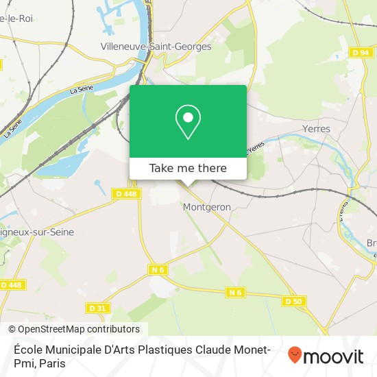 École Municipale D'Arts Plastiques Claude Monet- Pmi map