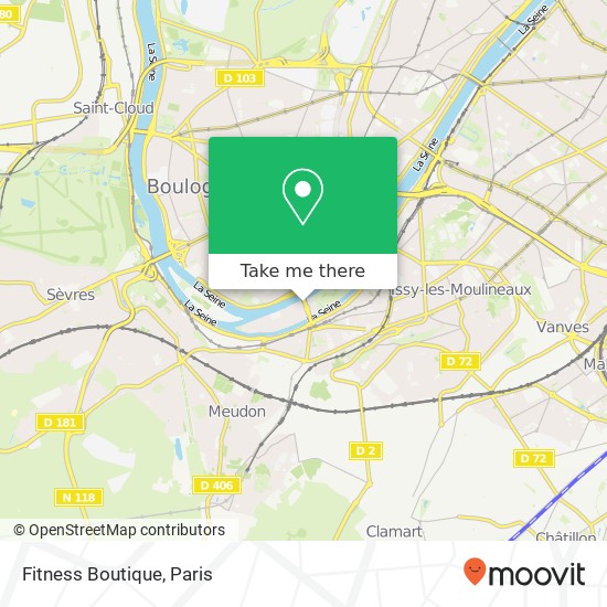 Fitness Boutique map