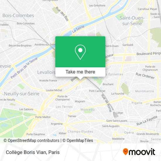 Collège Boris Vian map
