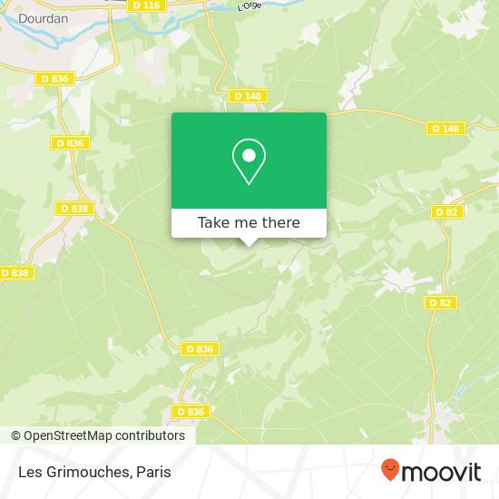 Les Grimouches map