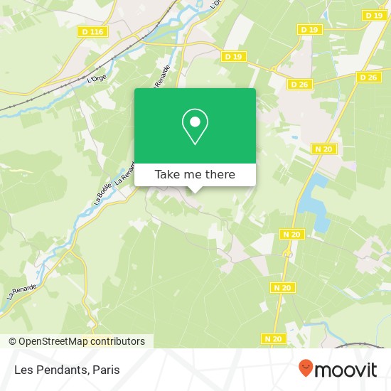 Les Pendants map