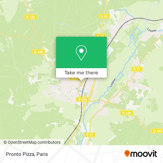 Pronto Pizza map