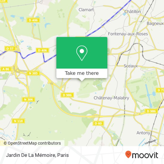 Jardin De La Mémoire map