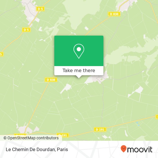 Le Chemin de Dourdan map