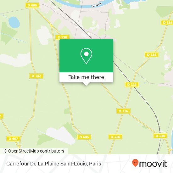 Carrefour De La Plaine Saint-Louis map