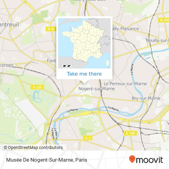 Mapa Musée De Nogent-Sur-Marne