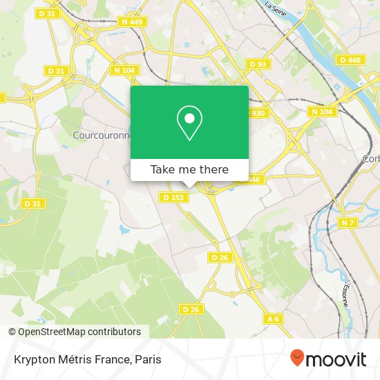 Mapa Krypton Métris France