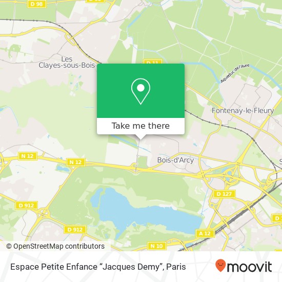 Mapa Espace Petite Enfance “Jacques Demy”