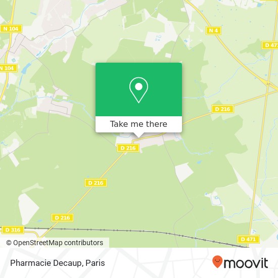 Mapa Pharmacie Decaup