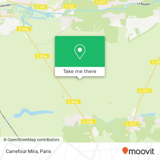 Carrefour Mira map