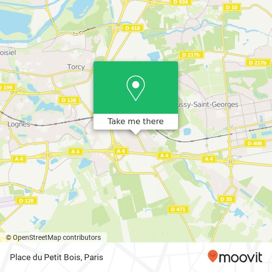 Mapa Place du Petit Bois