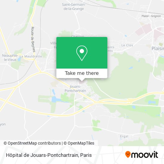Hôpital de Jouars-Pontchartrain map