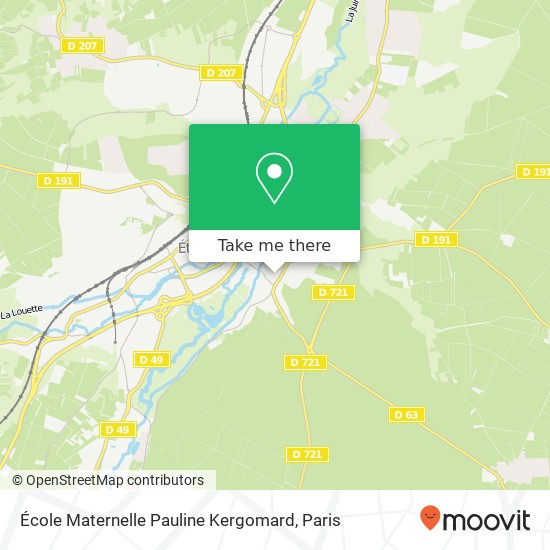 Mapa École Maternelle Pauline Kergomard