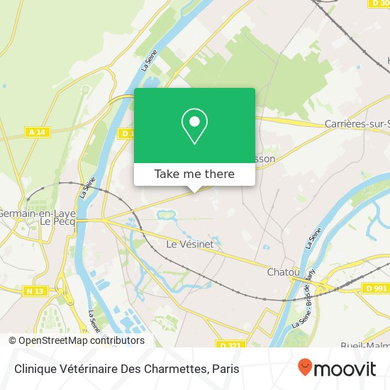 Clinique Vétérinaire Des Charmettes map