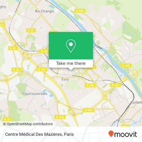 Centre Médical Des Mazières map