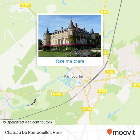 Mapa Château De Rambouillet