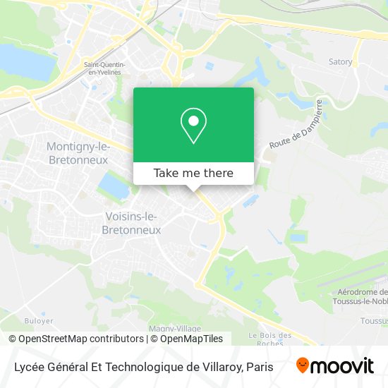 Mapa Lycée Général Et Technologique de Villaroy