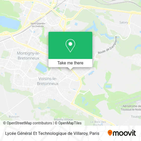 Lycée Général Et Technologique de Villaroy map
