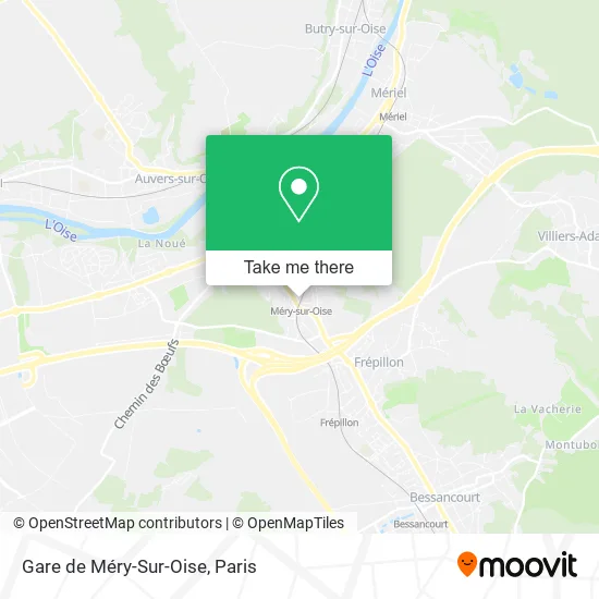 Gare de Méry-Sur-Oise map