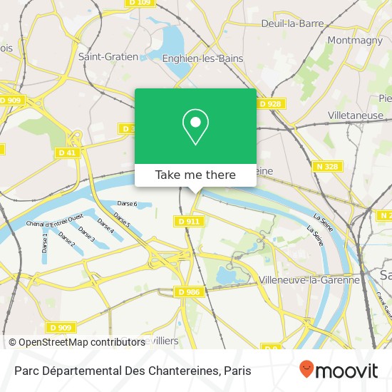 Mapa Parc Départemental Des Chantereines