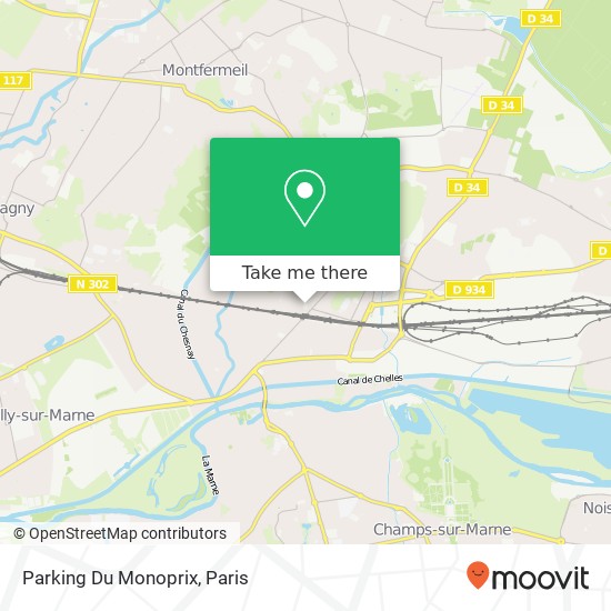 Parking Du Monoprix map