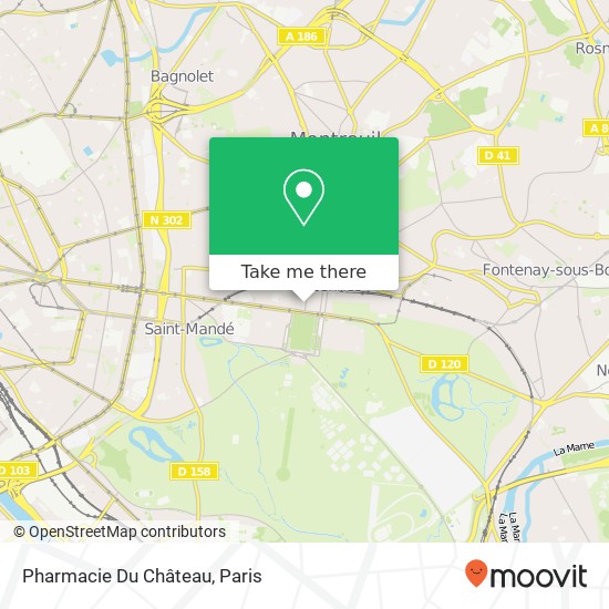 Mapa Pharmacie Du Château