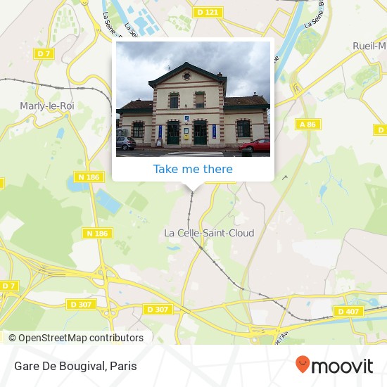 Gare De Bougival map