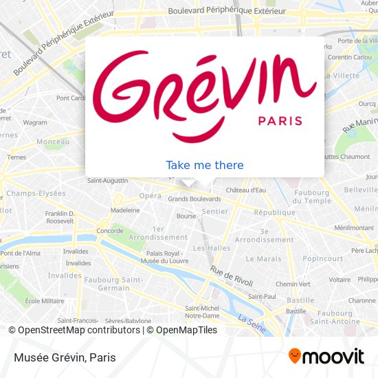 Mapa Musée Grévin