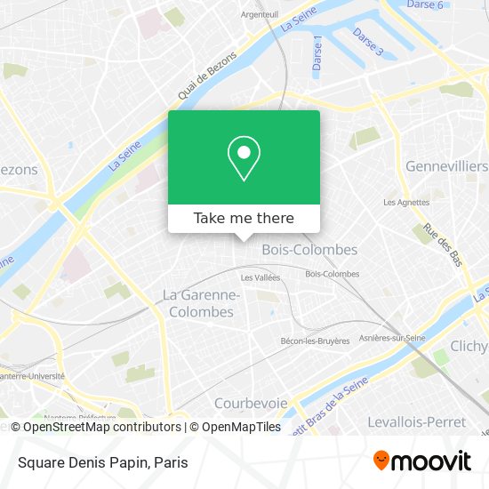 Mapa Square Denis Papin
