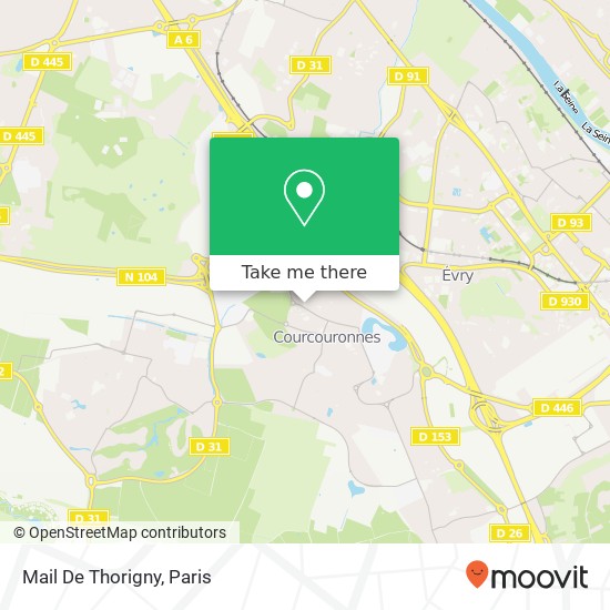 Mail De Thorigny map