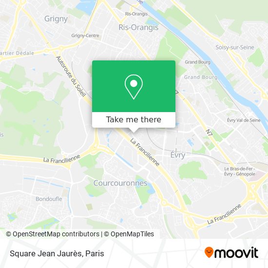 Mapa Square Jean Jaurès