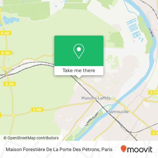 Maison Forestière De La Porte Des Pétrons map