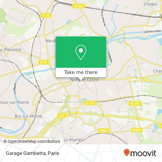 Mapa Garage Gambetta