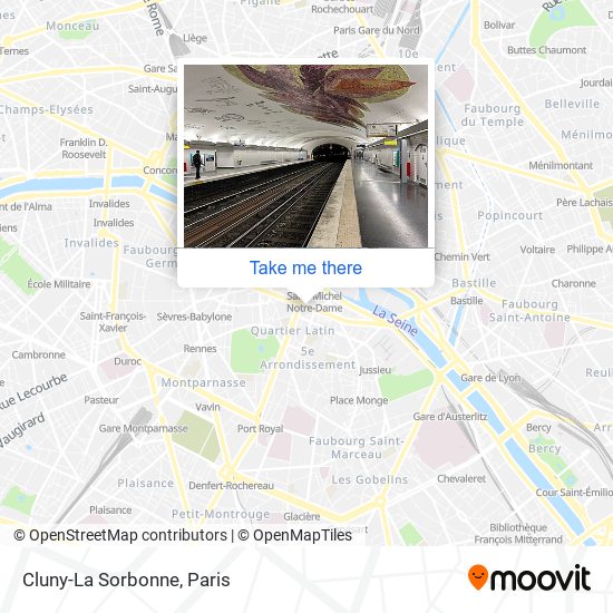 Cluny-La Sorbonne map