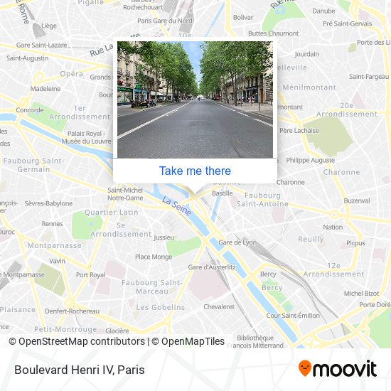 Boulevard Henri IV map