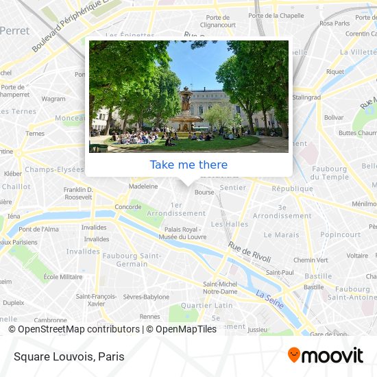 Square Louvois map