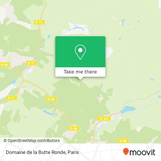 Mapa Domaine de la Butte Ronde