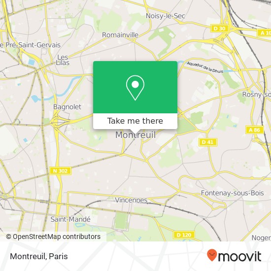 Mapa Montreuil